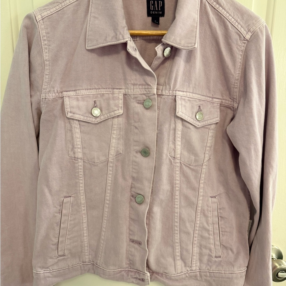 GAP Women's Soft Purple Jean Jacket